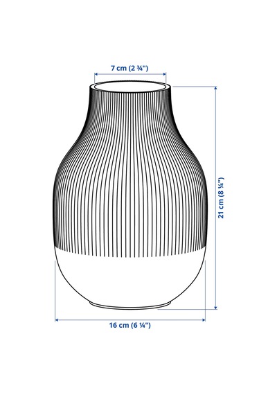 Ikea Gradvis Seramik Vazo 21 Cm Pembe