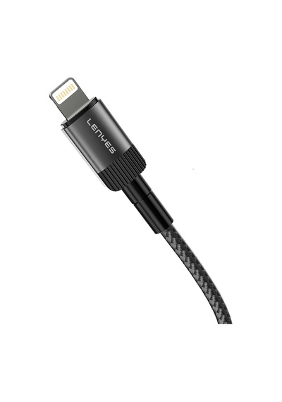 Lenyes Lc546 Usb-a To Lightning Hızlı Şarj Özellikli Data Ve Şarj Kablosu 12w 1m Siyah