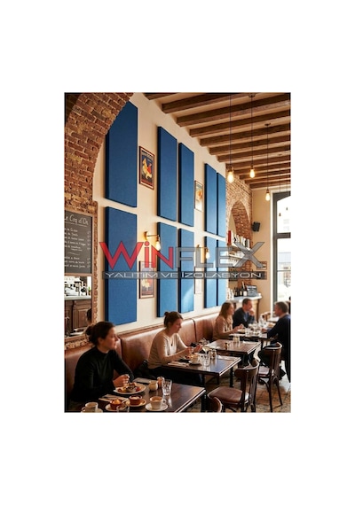 Winflex 60x240 Cm Dev Boy Akustik Panel Mavi