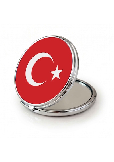 Makyaj Aynası Türk Bayrağı Tasarımlı Cep Aynası El Aynası Kişiye Özel Hazırlanabilir Çift Taraflı Yuvarlak Çanta Aynası Kırmızı Makyaj Aynası Türk Bayrağı Tasarımlı Cep Aynası El Aynası Kişiye Özel Hazırlanabilir Çift Taraflı Yuvarlak Çanta Aynası Kırmızı