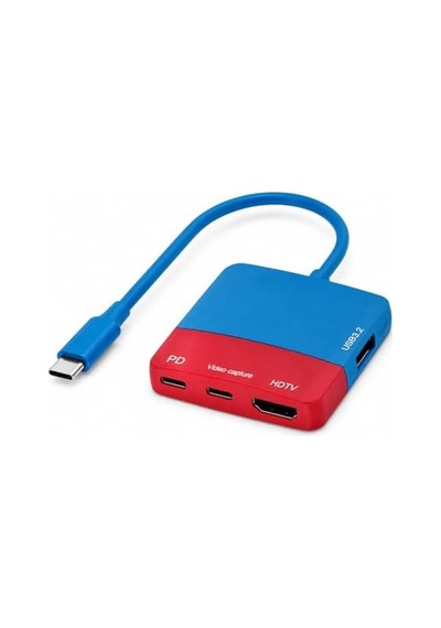 Nintendo Switch İle Uyumlu Usb-c Video Capture Ve Docking Station, 4-in-1 Pd 100w Hızlı Şarj, 1080/60hz Capture-out, 4k Loop-out, Usb 3.2 Veri Transferi Zr1282