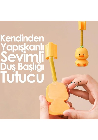 Hayvan Figürlü Duş Başlığı Tutucu Banyo Sevimli Tutacak 1 Adet Diğer