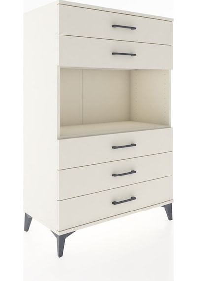 Hyperion Dolap Tek Raflı 5 Çekmeceli 88x44x134 Aytaşı-aytaşı Aytaşı