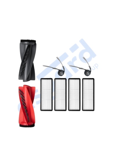 Roborock Qrevo Curv Uyumlu 1 Ana Fırça 2 Yan Fırça 4 Filtre Pkt-iasgf0000600