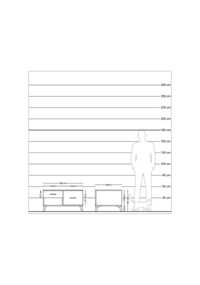 Kronos Şifonyer 2 Çekmeceli 88x59x48 Antrasit-antrasit/çam Antrasit/çam Kronos Şifonyer 2 Çekmeceli 88x59x48 Antrasit-antrasit/çam Antrasit/çam