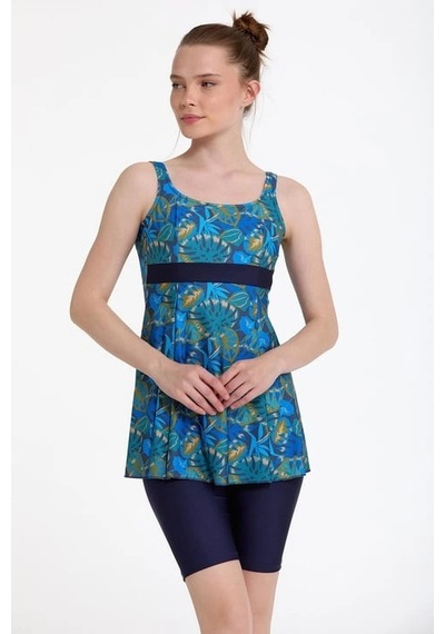 Angbutik Argento 0551-367 Kadın Taytlı Tankini Çok Renkli