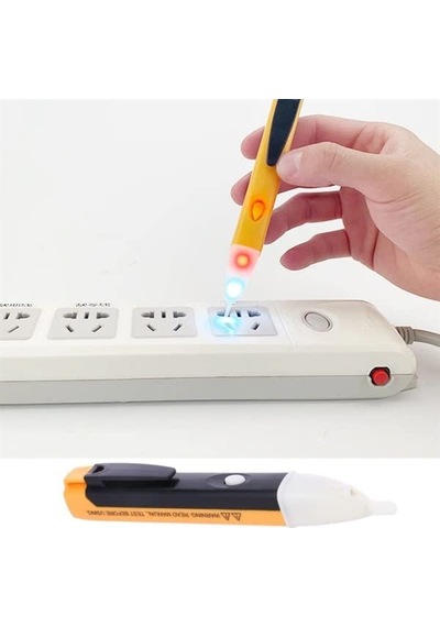Temassız Işıklı Kablo Voltaj Test Elektrik Kaçak Dijital Kontrol Kalemi Cihazı