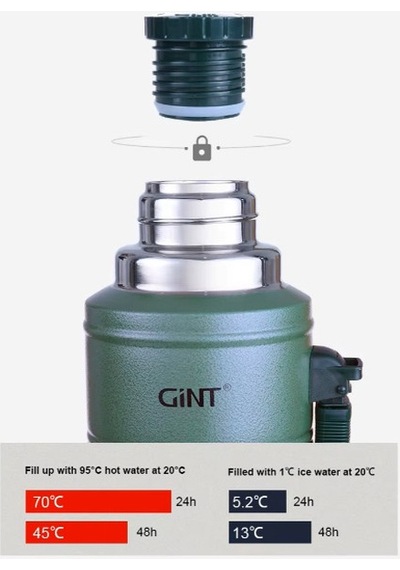 1.25 Litre Vakumlu Çelik Termos Sarı