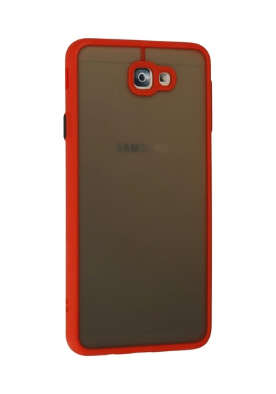 Newface - 656 - Samsung Uyumlu Galaxy J7 Prime Kılıf Montreal Silikon Kapak - Glblseme - - Kırmızı