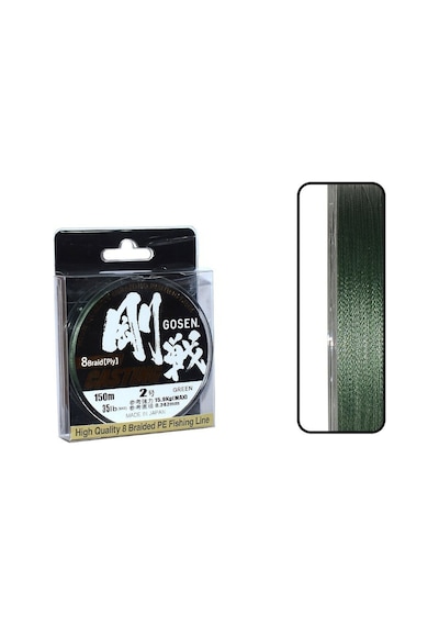 Gosen W8 Casting PE 8 Örgü Spin İp Misina 150mt Yeşil 2.0 PE