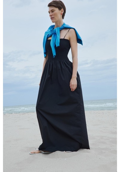 Suud Collection Siyah Alira Maxi Elbise