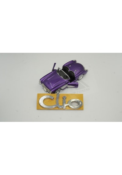 Renault Clio Bagaj Tırnaklı Krom Abs 3M 3D Yazı Logo Amblem