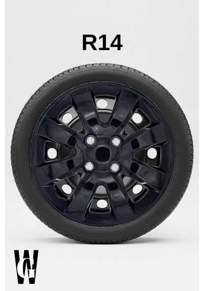 Renault Vel Satis 14 İnç Jant Kapağı 4 Adet Siyah S101