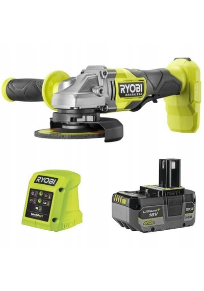 Ryobi Rag18bl-1x40gp Akülü Kömürsüz Avuç Taşlama Makinesi 125mm 1x4.0ah 5133006886