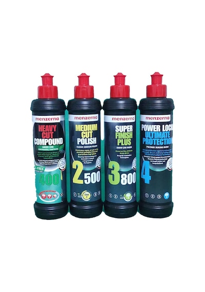 Menzerna Yeşil 400-2500-3800-powerlock Hare-boya Koruma Seti 250