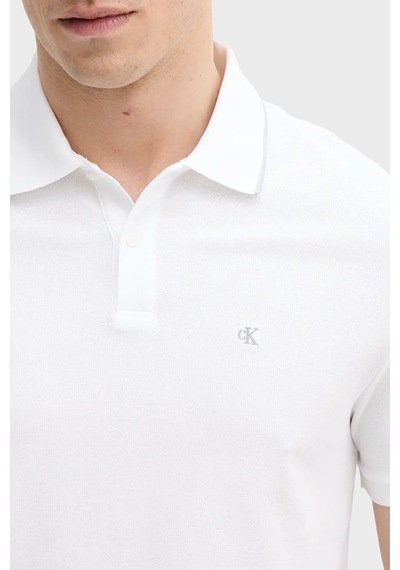Calvin Klein Erkek Polo Lv04lc239g Yaf Beyaz