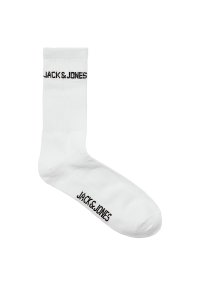 Jack & Jones Erkek Logo Detayli 3'lü Çorap Paketi - 12260083 White