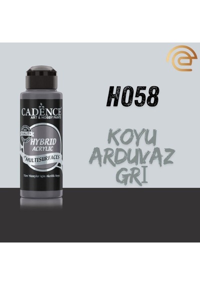 Cadence Hybrid Multisurface Akrilik Boya 120 Ml H058 Koyu Arduvaz Gri