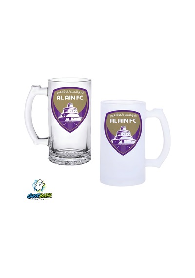 Al Ain F.c. Kulplu Bira Bardağı Buzlu Veya Şeffaf Seçenekli 0260