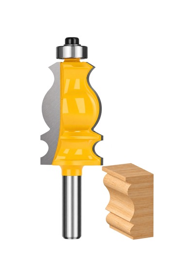 Dekoratif Kenar Profil Freze Ucu Rulmanlı 8x24x41x90 Mm