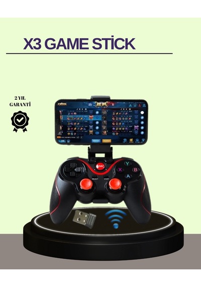 Mey İthalat Çift Analog Joystick Ve 14 Tuşlu Bluetooth Oyun Kumandası