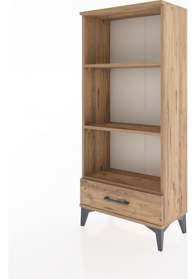 Hyperion Dolap 3 Raflı Tek Çekmeceli 60x44x134 Çam-çam Çam