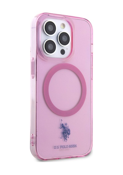 Apple Uyumlu iPhone 14 Pro Max Kılıf U.s. Polo Assn. M-safe Şarj Özellikli Transparan Tasarım Kapak Pembe Apple Uyumlu iPhone 14 Pro Max Kılıf U.s. Polo Assn. M-safe Şarj Özellikli Transparan Tasarım Kapak Pembe