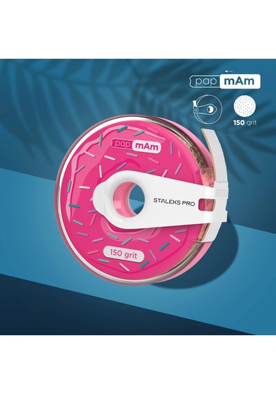 Staleks Expert Düz Tırnak Törpüleri İçin Yedek Zımpara Papmam 150 Grit 7 Mt.