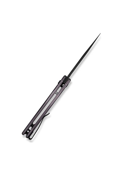 Civivi Button Lock Kitefin Purple Aluminum Handle Black Stonewashed 14c28n Blade Kamp Çakı Mor
