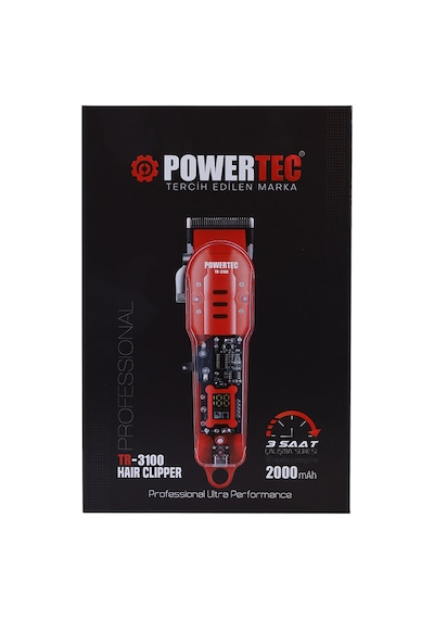 Powertec TR-3100 Saç Sakal Tıraş Makinesi Powertec TR-3100 Saç Sakal Tıraş Makinesi