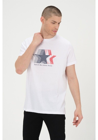 Rich Erkek Basic T-shirt %100 Pamuk Tişört Beyaz