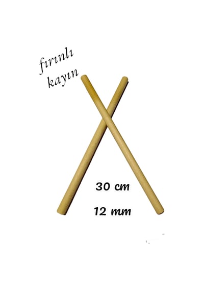 Ritim Çubuğu 16 Çift 32 Adet Pürüzsüz 30 Cm 12 Mm