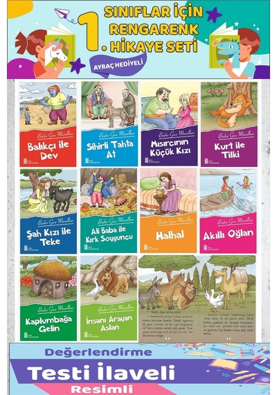 1.sınıf Okumayı Sevdiren 10 Lu Hikaye Seti 9 16 Sayfa