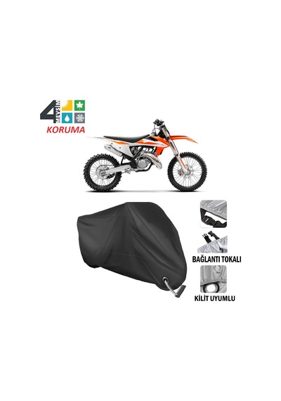 Ktm 125 Sx Motosiklet Brandası ( Kilit Uyumlu - Siyah