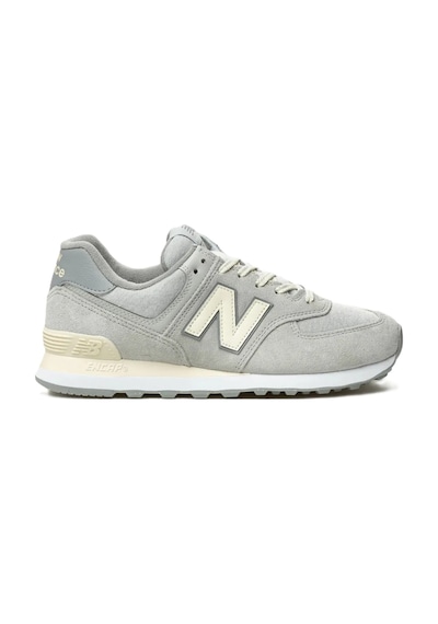 New Balance 574 Unisex Gray Leather Sneaker Günlük Hakiki Deri Spor Ayakkabı Gri Gri