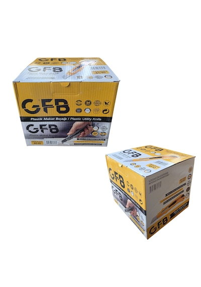 Gfb 4510 Pro Plastik Maket Bıçağı Gri 24 Adet