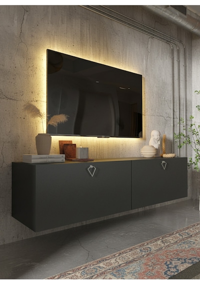 Resital Tv Ünitesi S1245-4 Antrasit Antrasit
