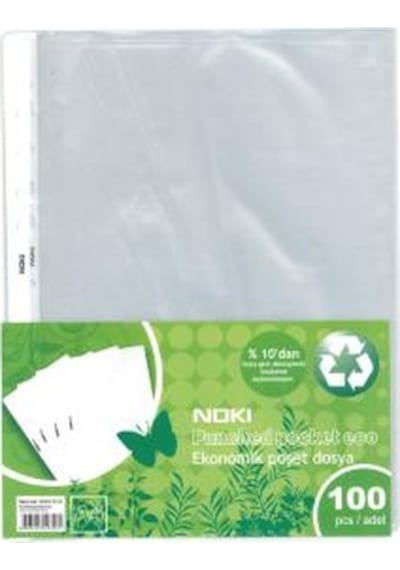 Noki Poşet Dosya Eco 100 Lü - 2 Paket 200