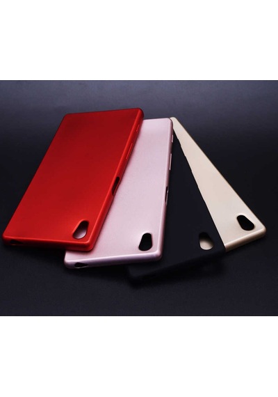 Sony Xperia Z5 Kılıf Zore Premier Silikon Kapak Gold