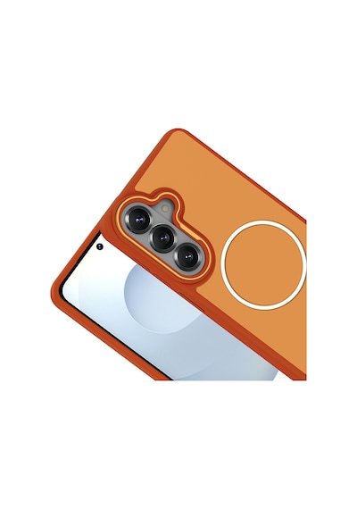 Ardemix Samsung Uyumlu Galaxy S26 Plus Kılıf M-safe Şarj Özellikli Metal Kamera Çerçeveli Zore Sanremo Silikon Kapak - Gri