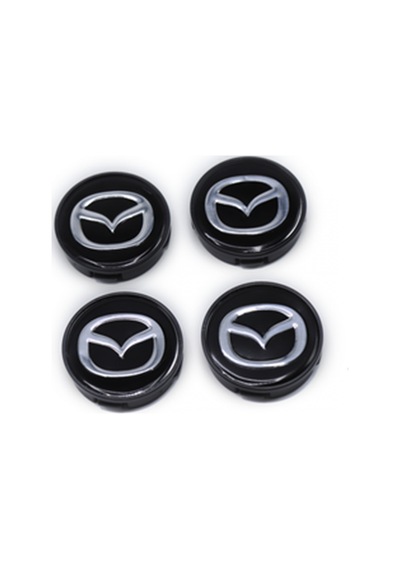 Mazda Siyah 55/58 Jant Göbeği 4'lü Set