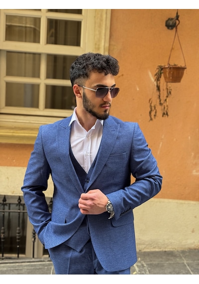 Dupont Classics Dupont Erkek Slim Fit 6 Drop Çift Yırtmaç Yelekli Takım Elbise Parlement Dupont Classics Dupont Erkek Slim Fit 6 Drop Çift Yırtmaç Yelekli Takım Elbise Parlement
