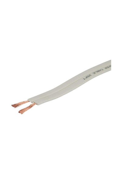 Planate Series 16 Awg Pure Copper Flat Panel Hoparlör Wire, 100 Ft