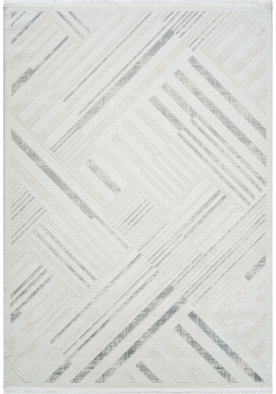 Kaşmir Halı 7/24 Elegante Lumina Grey 80X150 CM Salon Mutfak Halısı Yolluk Kilim