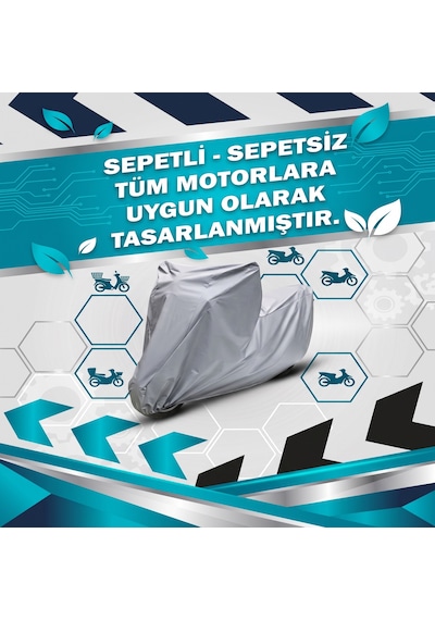 Rks Blazer 50 Xr Max Uyumlu Premium Motosiklet Brandası İçi Miflonlu Çizmez Su Geçirmez Branda 2xl