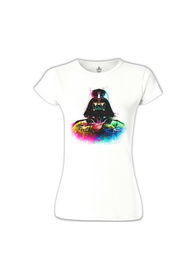 Darth Vader Beyaz Kadın Tshirt 001
