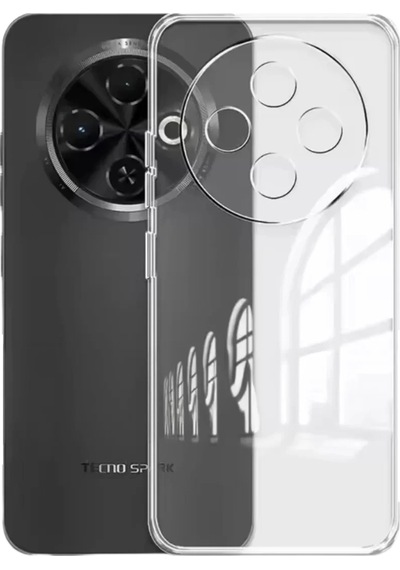 Newface Tecno Spark 30c Kılıf Lüx Şeffaf Silikon