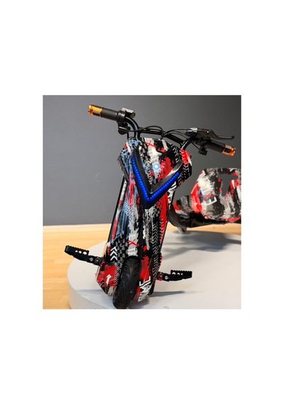 36v 350w Elektrikli Drift Scooter 3 Hızlı 25 Km/h 100 Kg Taşıma Kapasiteli Bordo Bordo
