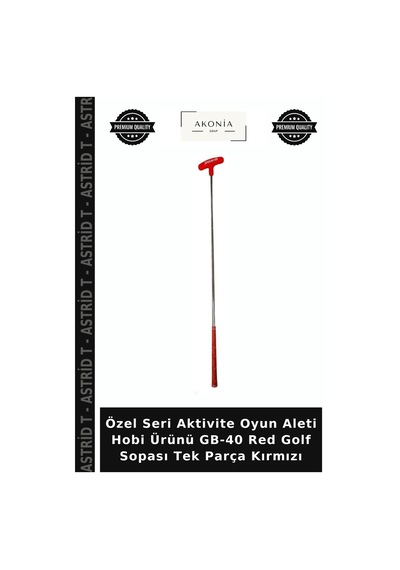 Özel Seri Aktivite Oyun Aleti Hobi Ürünü Gb-40 Red Golf Sopası Tek Parça Kırmızı