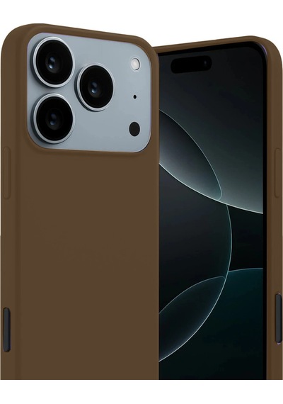 Newface Apple Uyumlu iPhone 17 Pro Max First Silikon - Kahverengi Kahverengi